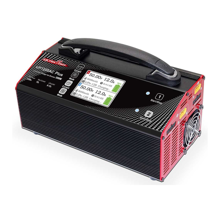 Ultra Power UP1200AC PLUS - LiPo/LiHV Charger For Big Drones Manual