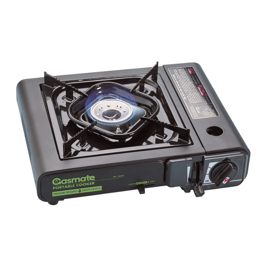 Gasmate PC1070 - Portable Cooker Manual