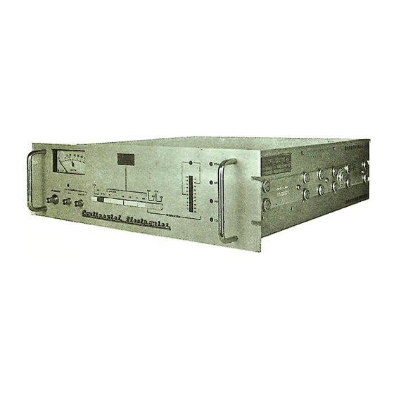 Continental Electronics 802A Instruction Manual