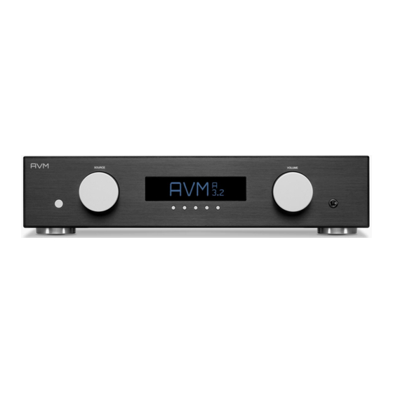 AVM EVOLUTION PA3.2 Operating Instructions Manual