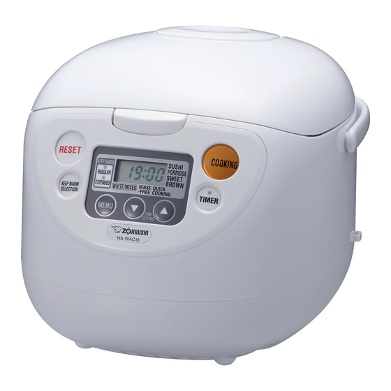 Zojirushi NS-WAC10 Operating Instructions Manual