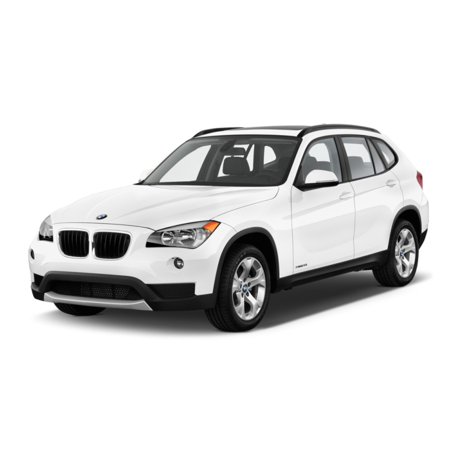 BMW 2014 X1 Manuals