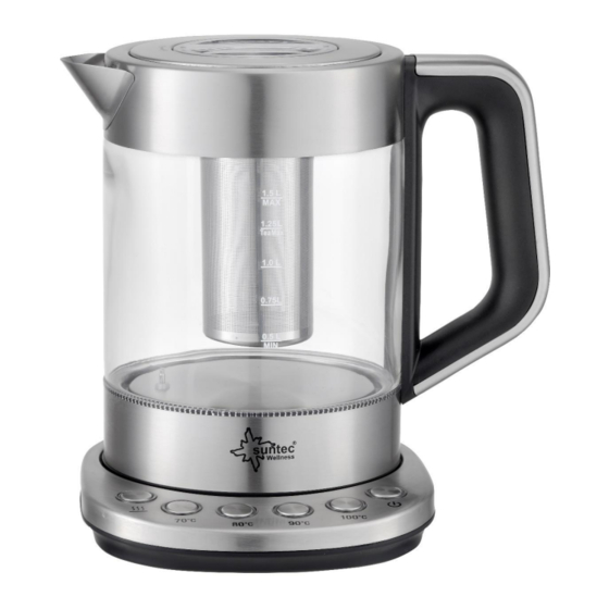 Suntec Wellness WAK-8496 TEA Instruction Manual