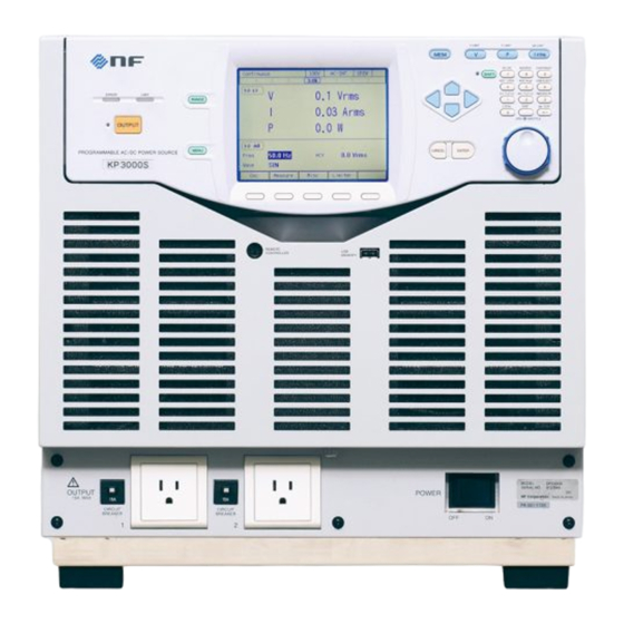 NF KP3000S Instruction Manual