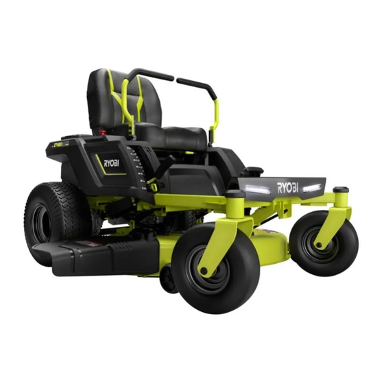 Ryobi ZTR480ex Assembly Manual