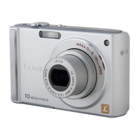 Panasonic DMC-FS20S - Lumix Digital Camera Operating Instructions Manual