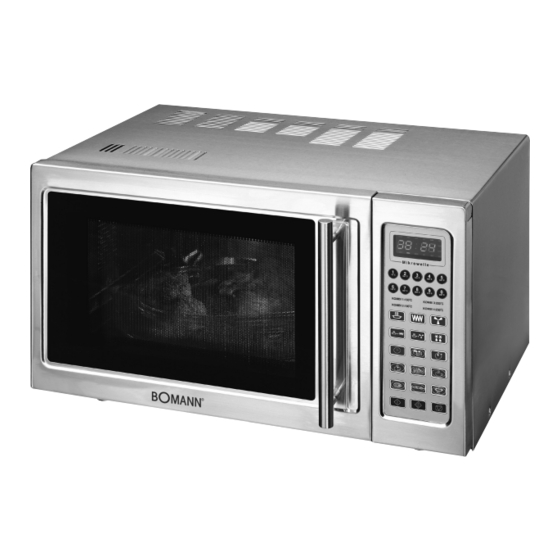 BOMANN MWG 1246 H CB Instruction Manual & Guarantee