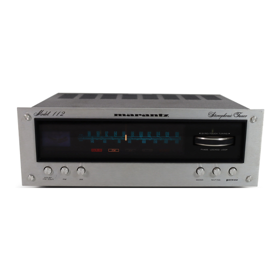 Marantz 112 Manuals