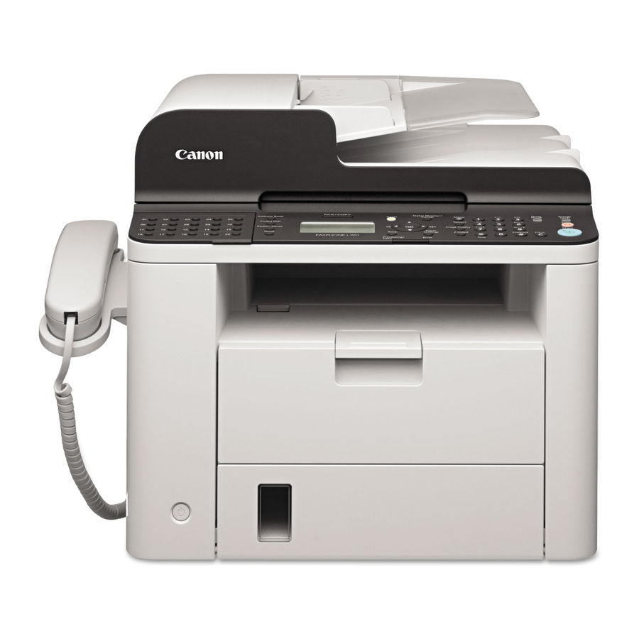Canon Faxphone L190 Starter Manual