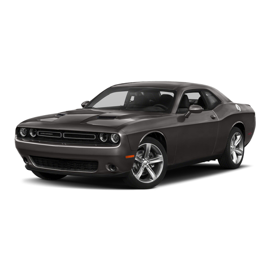 Dodge Challenger 2018 Owner's Manual