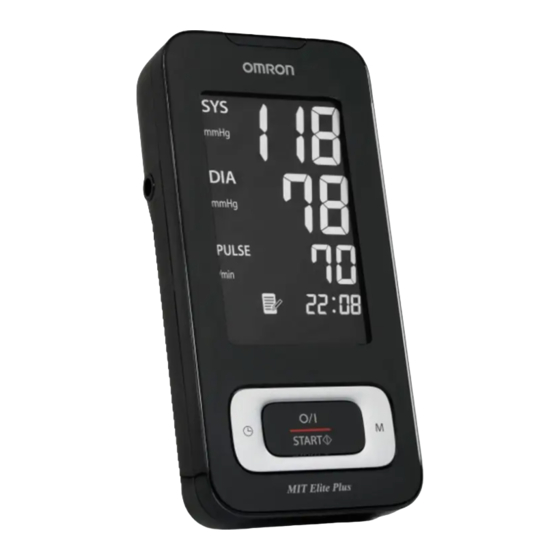 Omron MIT Elite Plus Instruction Manual