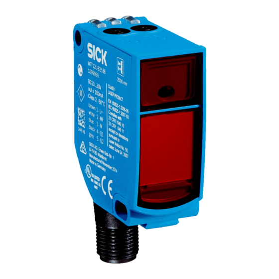 SICK PowerProx WTT12L Operating	 Instruction