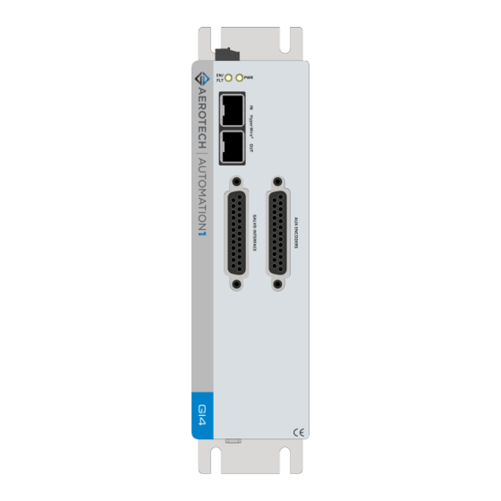 Aerotech Automation1 GI4 Galvo Hardware Manual