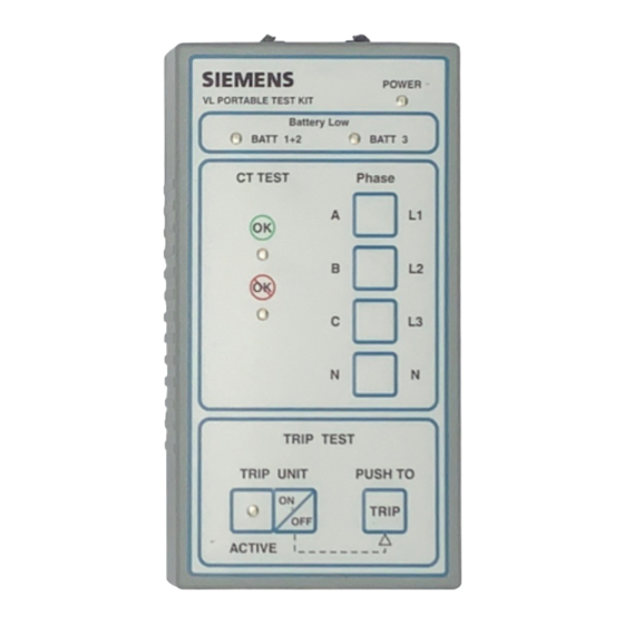 Siemens ELTPHB Quick Start Manual