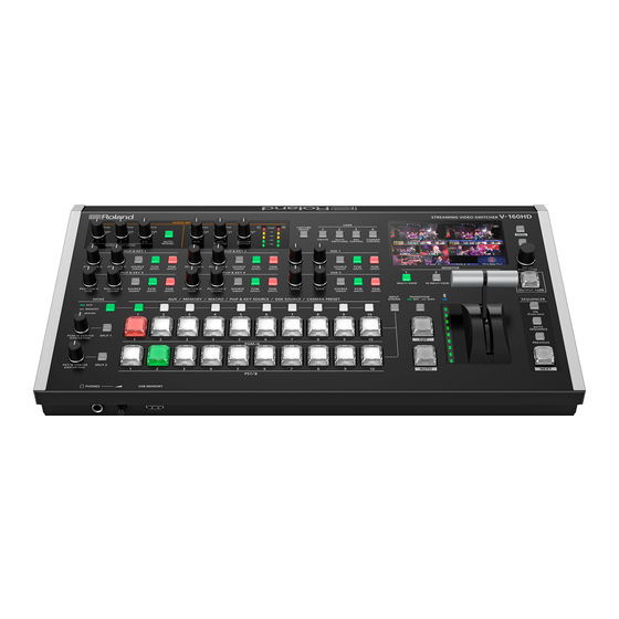 Roland V-160HD RCS Connection Manual