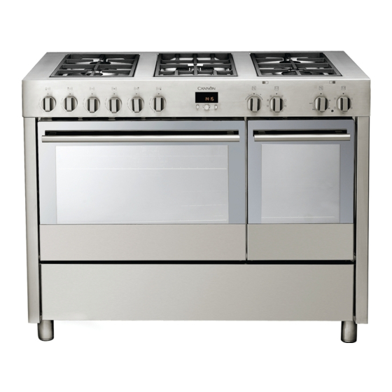 Cannon 110cm Free Standing Gas Cooker C110DPX Manuals
