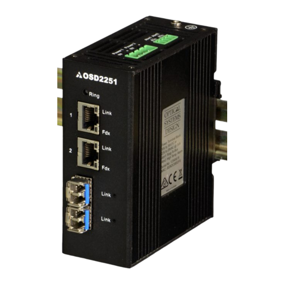 OSD NETWORKS OSD2251E Operator's Manual