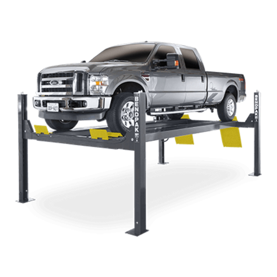 BendPak HDS-14X Service Manual