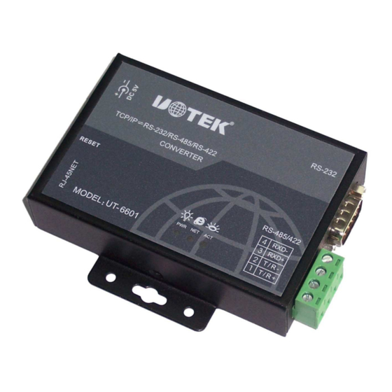 UTEK UT-66 Series Instruction Manual