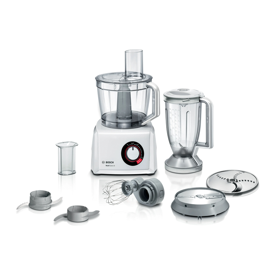 Bosch MultiTalent 8, MC812 Series Manual