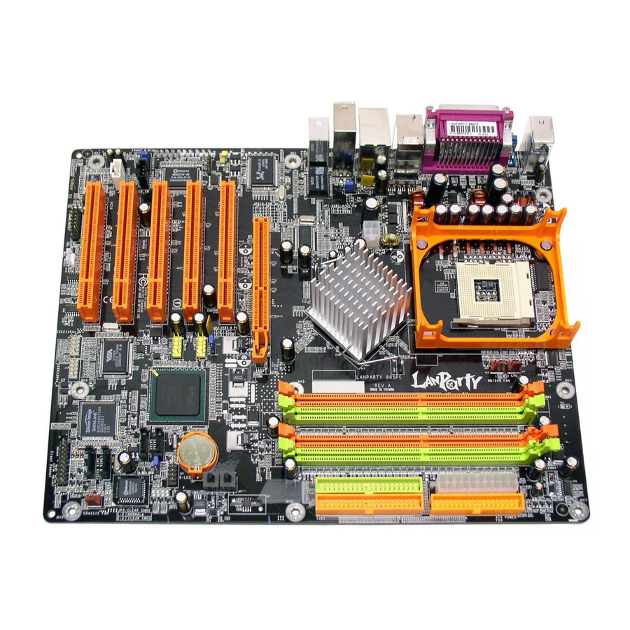 DFI LanParty 865PE User Manual