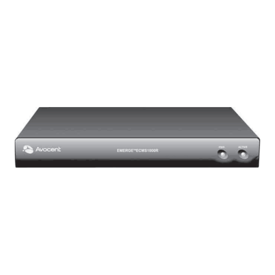 Avocent Emerge 1000 User Manual