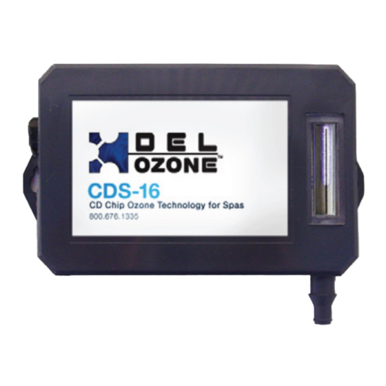 Del ozone CDS-16 Installation & Operation Manual
