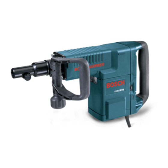 BOSCH 11317EVS HEX DEMOLITION HAMMER 3 4 INCH PARTS LIST Pdf