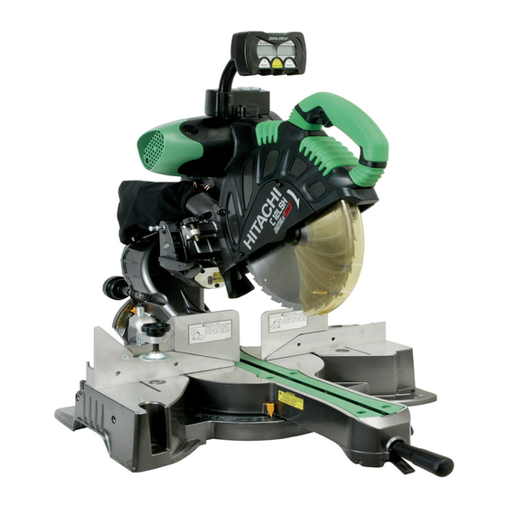 HITACHI C12LSH 12" DUAL BEVEL SLIDING COMPOUND MITER SAW INSTRUCTION