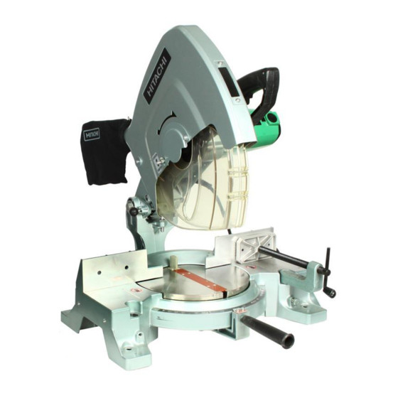 HITACHI C15FB 15 AMP MITER SAW NO BEVEL USER MANUAL Pdf Download