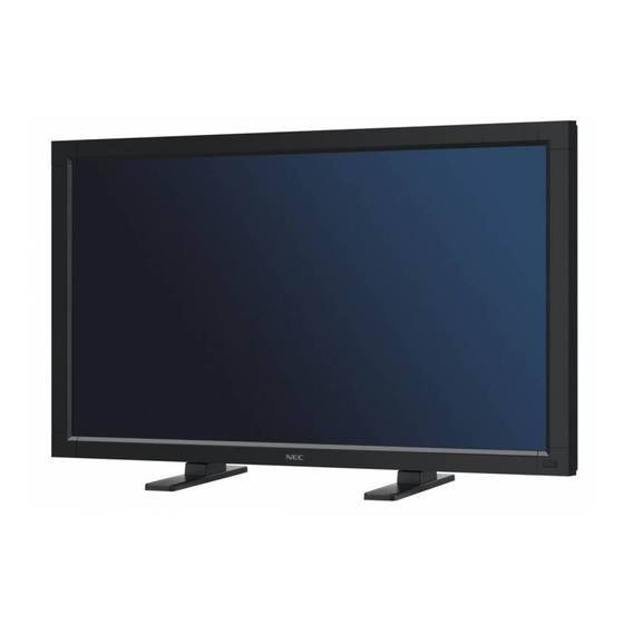 NEC LCD3215 - MultiSync - 32" LCD Flat Panel Display Control Manual