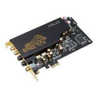 Asus XONAR ESSENCE STX - Sound Card - 192 kHz User Manual