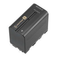 Sony NP-F970 Operating Instructions