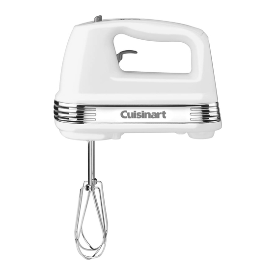 CUISINART Stand Mixer & Hand Mixer Combo 7 Speeds 4 Beaters Instructions  HSM-70