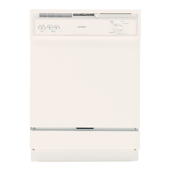 HOTPOINT HDA3600RCC 24" DISHWASHER INSTALLATION INSTRUCTIONS MANUAL