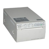 Sony UP895 - UP 895 B/W Dye Sublimation Printer Instructions For Use Manual