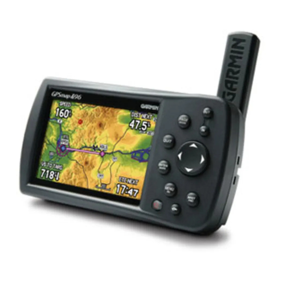 GARMIN GPSMAP 496 AVIATION GPS RECEIVER OWNER'S MANUAL Pdf Download