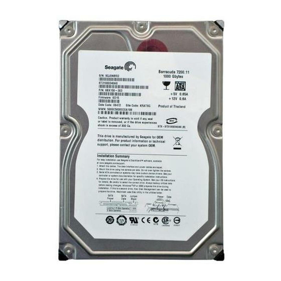 SEAGATE ST31000340AS - 1TB SATA/300 7200RPM 32MB HARD DRIVE FEATURES ...