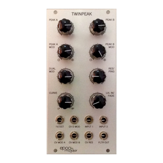 Epoch Modular TWINPEAK Manual
