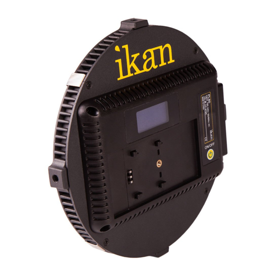 Ikan Piatto Lights PL60 Quick Start Manual