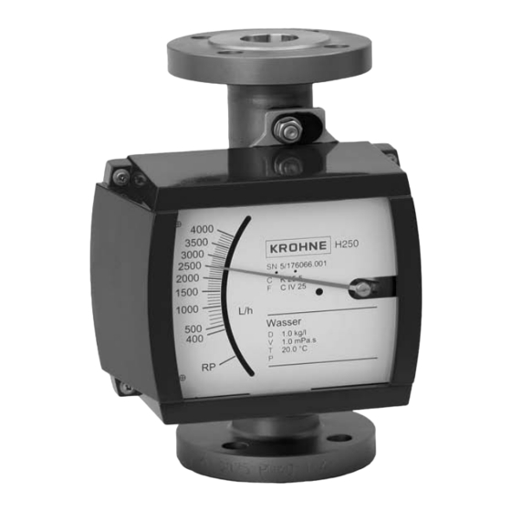 KROHNE H250 M9 Supplementary Instructions Manual