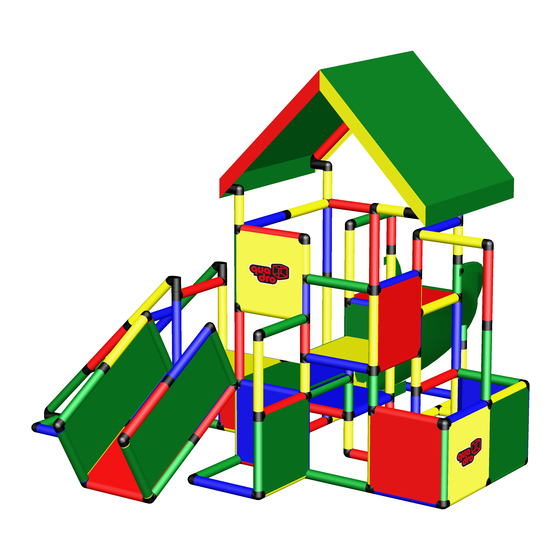 Quadro mdb High-End Play Tower with Baby and Curved Slide including 15cm Steps and Climbing Hill C0074 Construction Manual