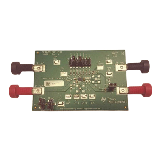 Texas Instruments TPS7A91EVM-831 User Manual