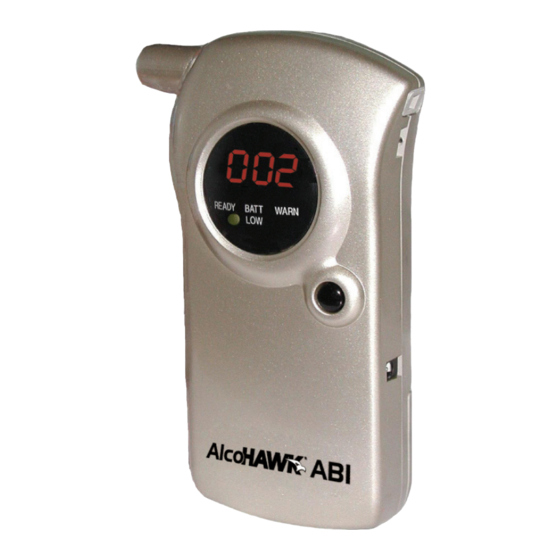 Alcohawk  ABI Owner's Manual