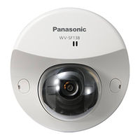 Panasonic WV-SF138 Installation Manual