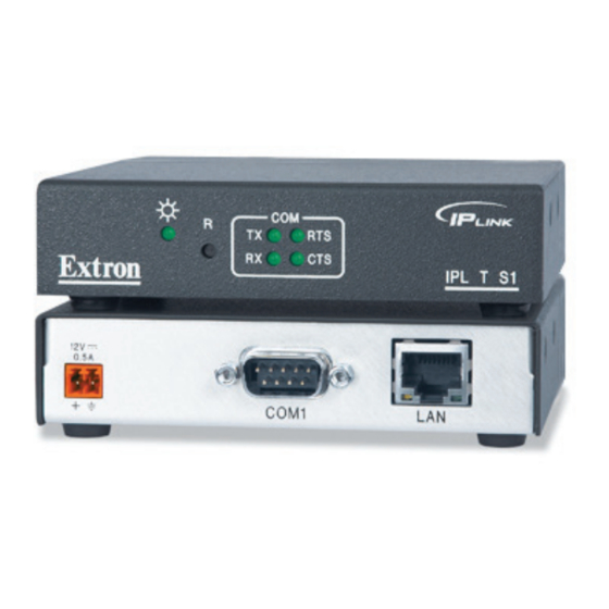 Extron electronics IPL T S Series User Manual