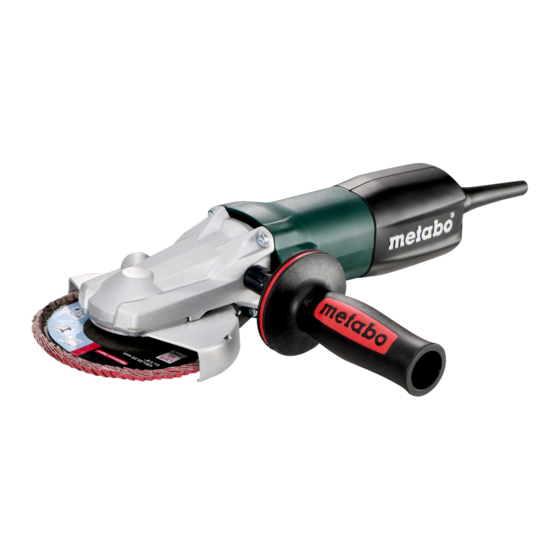 Metabo WEF 9-125 Quick Instructions Manual
