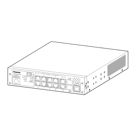 Panasonic GA-ML8THPoE+ Installation Manual