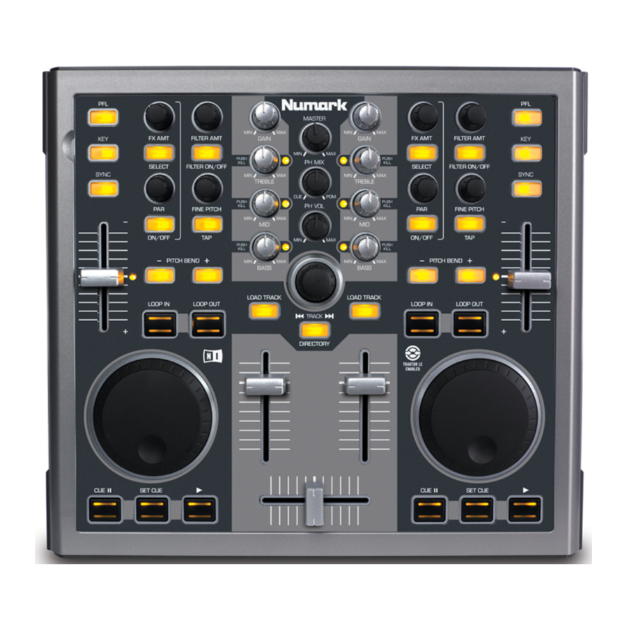 Numark Total Control - Portable Performance Controller Manual