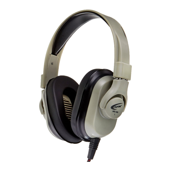 Califone HPK-series User Manual